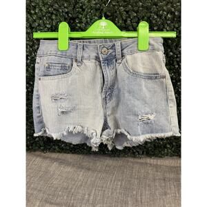 Rewash Women's Jr. Denim Shorts Sz 3 /26 High Rise Distressed Fray Bemore